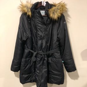 3 In 1 Belted Maternity Puffer Coat